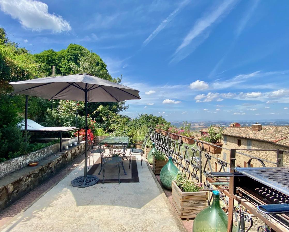 Panoramic Nest In Montalcino Villa Exterior photo